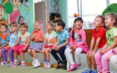 Kinder in Kindergarten