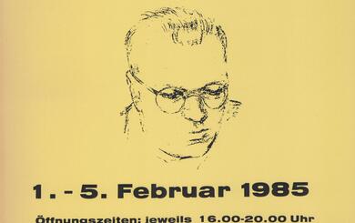 Plakat zu einer Ausstellung über Alfred Delp