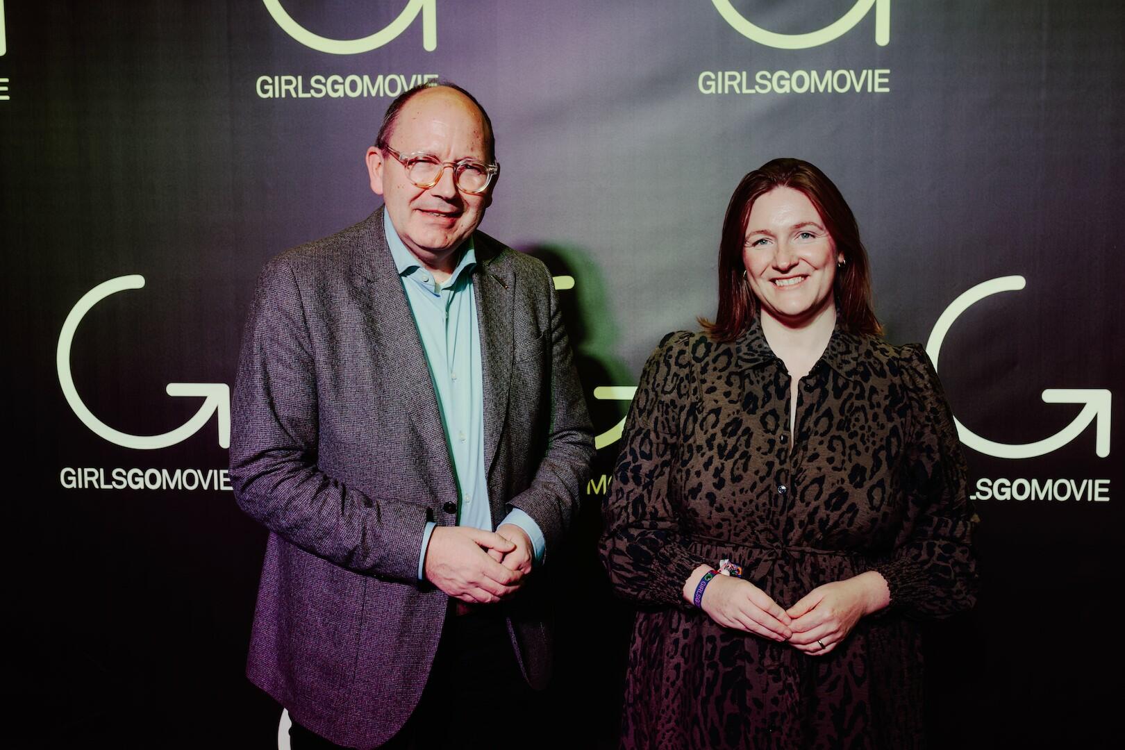 Der Mannheimer Oberbürgermeister Christian Specht und die rheinland-pfälzische Staatsministerin Katharina Binz bei der GIRLS GO MOVIE-Jubiläumsfeier 2024