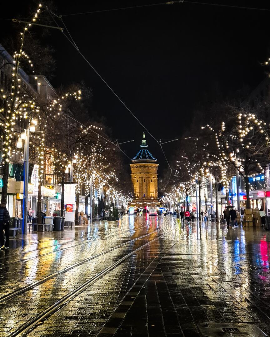 Weihnachtsbeleuchtung der Planken