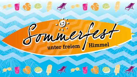 Vergrößerte Ansicht von Gestalteter Sommerfest-Schriftzug