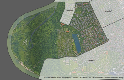 Vergrößerte Ansicht von Das Luftbild zeigt den Stadtteil Niederfeld und die angrenzenden Stadtteile.