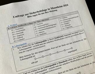 Vergrößerte Ansicht von Im Sommer wurden 20.000 Mannheimerinnen und Mannheimer angeschrieben und gebeten, sich an der Befragung zu beteiligen.