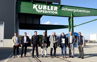 Vergrößerte Ansicht von Stadtspitze zu Besuch bei der Spedition Kübler GmbH