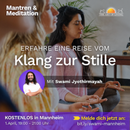 Vergrößerte Ansicht von Vom Klang zur Stille - Mantren &amp; Meditation mit Swami Jyothirmayah