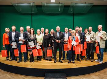 Die mit der Ehrennadel des Städtetags Baden-Württemberg Ausgezeichneten