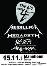 Big 4 Tribute Festival - Metallica + Slayer + Anthrax + Megadeth