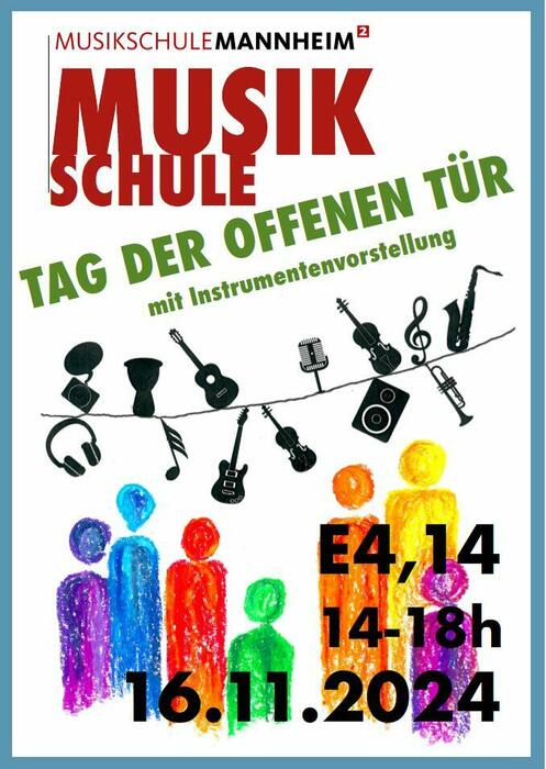 Plakat Musikschulfest 2024 am 16.11.